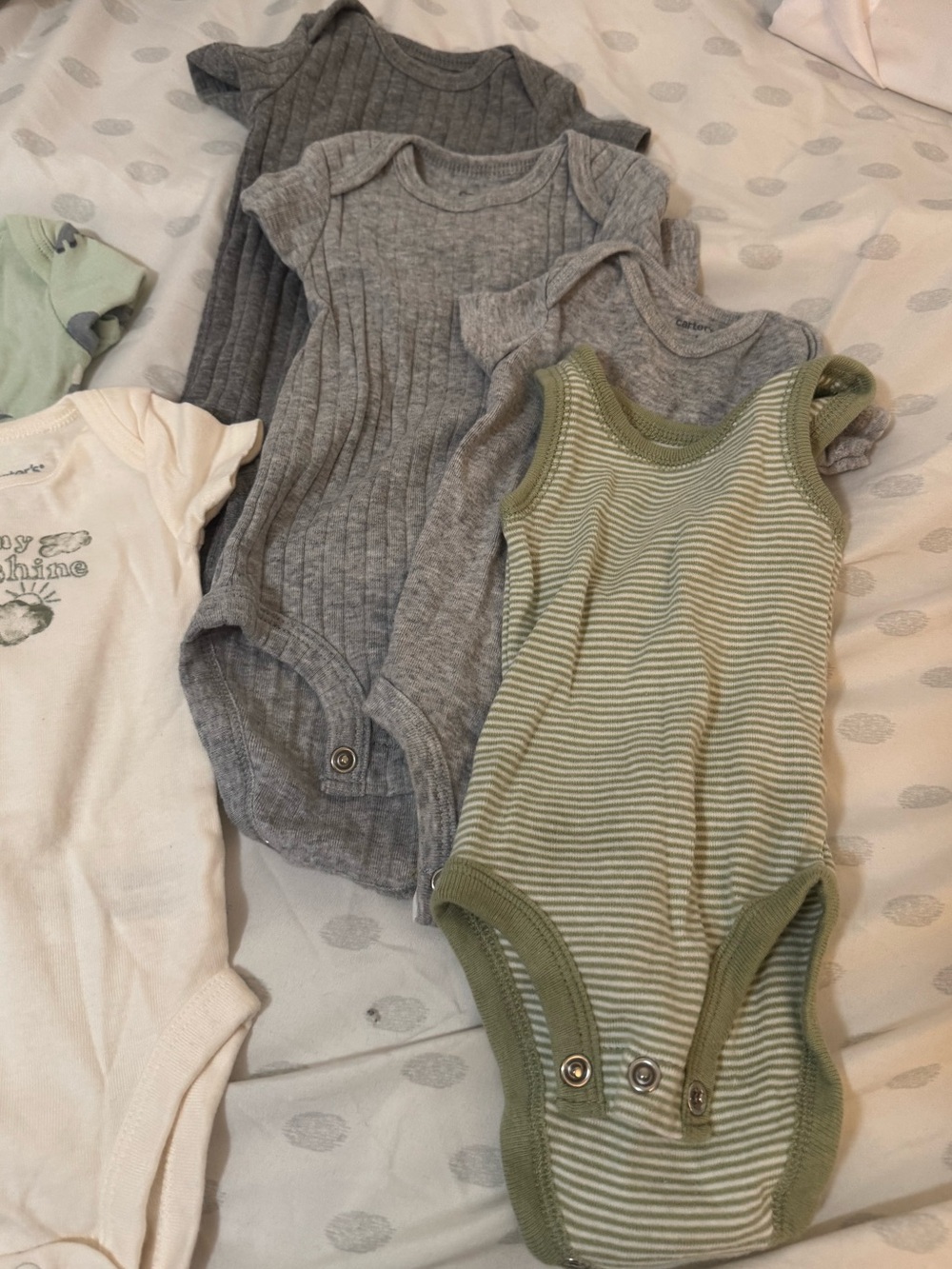 HUGE NEWBORN BUNDLE: tops, pants, swaddles, onesies- everything you’d need ! - Picture 4 of 7